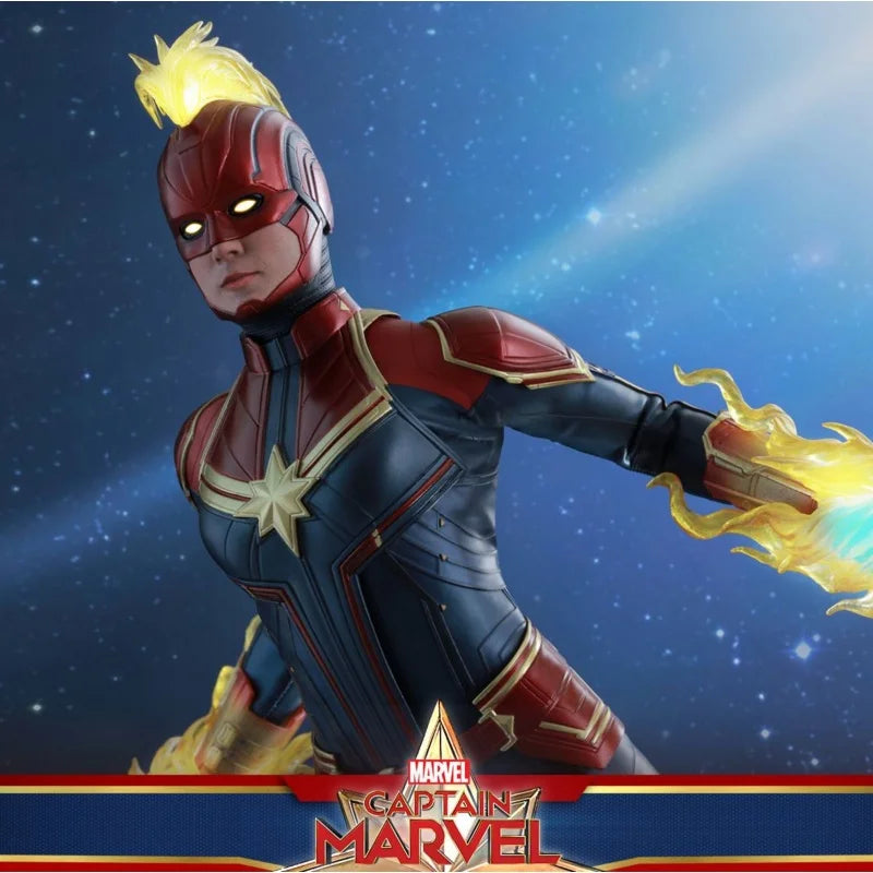 2025 Original Hot Toys Captain Marvel Action Figure The Avengers 1/6 Ht MMS522 Anime Figure Deluxe Edition Models Toy Collection