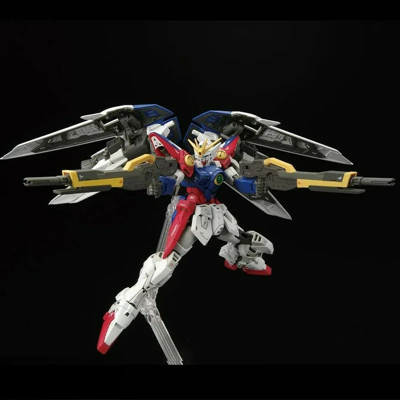 2026 Bandai RG 1/144 WING GUNDAM ZERO Model Kit Anime Action Fighter Assembly Desk Decoration Models Collection Toy Figure Gift