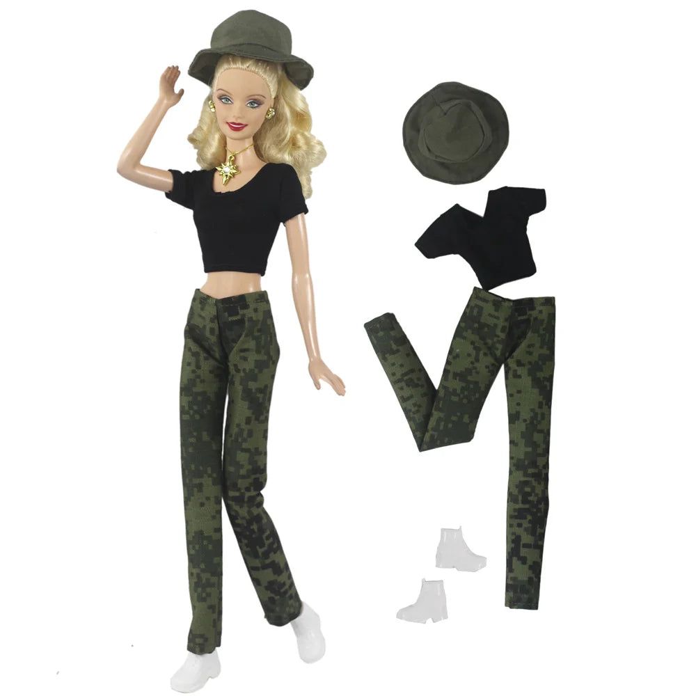 Doll Clothes Camouflage Clothes Outfit for 1:6 Scale 11.5 inch 30cm Doll Many Style for Choice Gifts for girls doll accessories