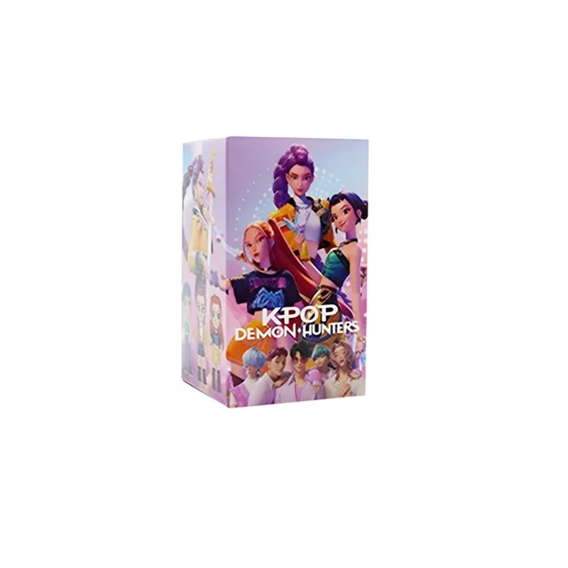 Popular anime blind boxes: K-pop Devil Hunter mini cute boy and girl fan figurines, ornaments, and surprise gifts.