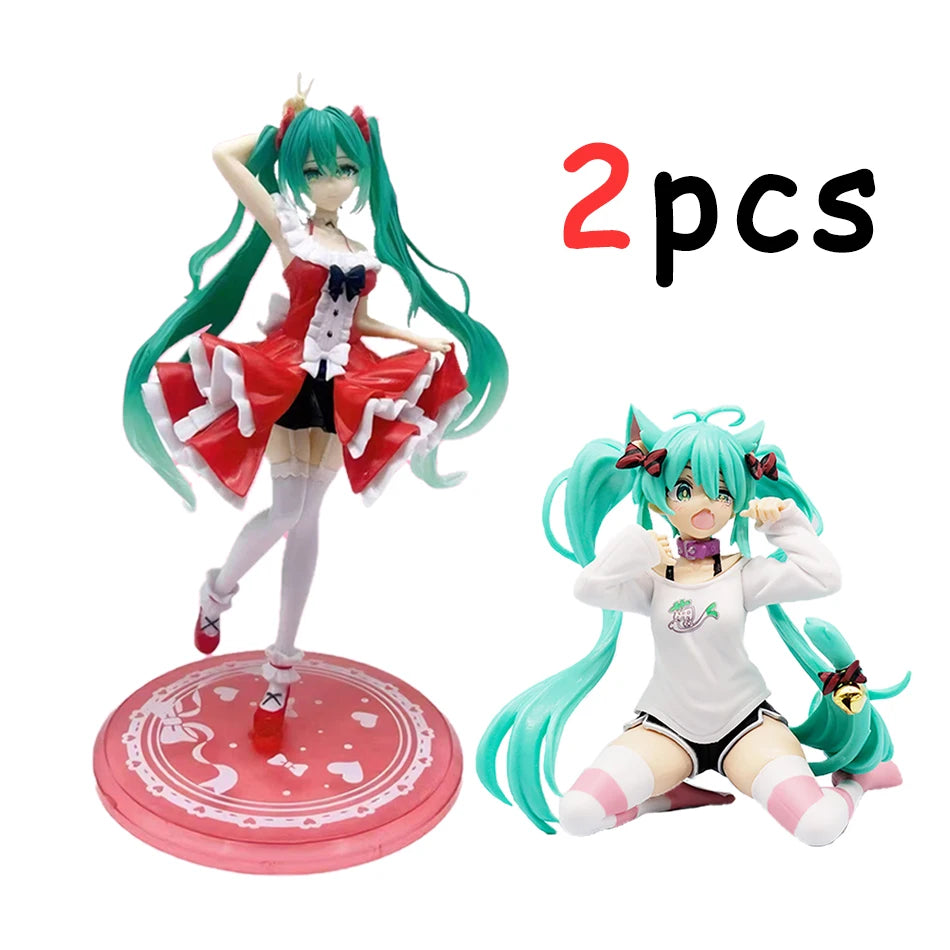 Two styles Stock Hatsune Miku Lolital Anime Taito-Figure, Action Statue, Cute Model, Kawaii Collection, Gift Decoration, Fashion