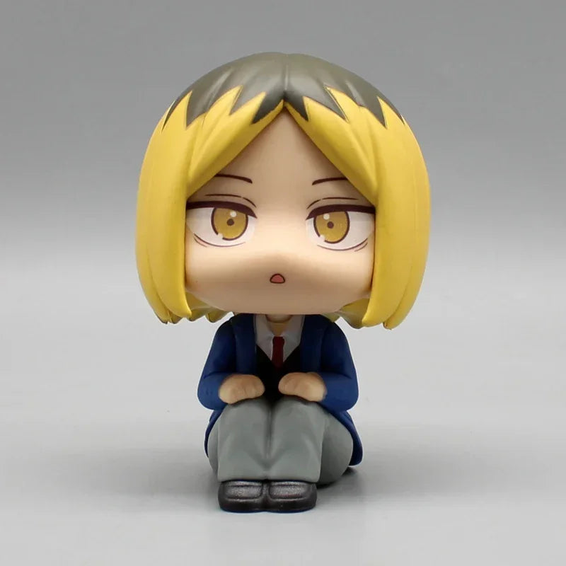 Anime Cute Haikyuu Nendoroid Figure Mini Kozume Kenma Tetsurou Kuroo Action Figure Look Up Doll PVC Collection Birthday Gifts