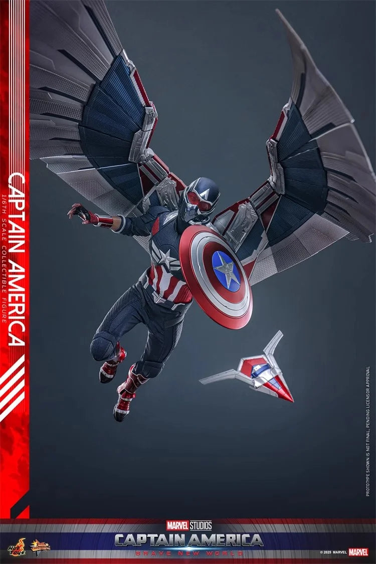 In Stock Hottoys MMS779 Captain America 4 1/6 Soldier Doll Action Figure Toy Gift Model Collection Hobbies