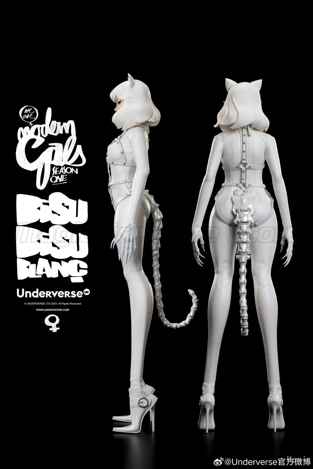 【MT】Original Underverse MODERN GALS Christmas Limited Edition "Catwoman" Bisu Bisu Blanc 1/6 Action Figure Model Toys