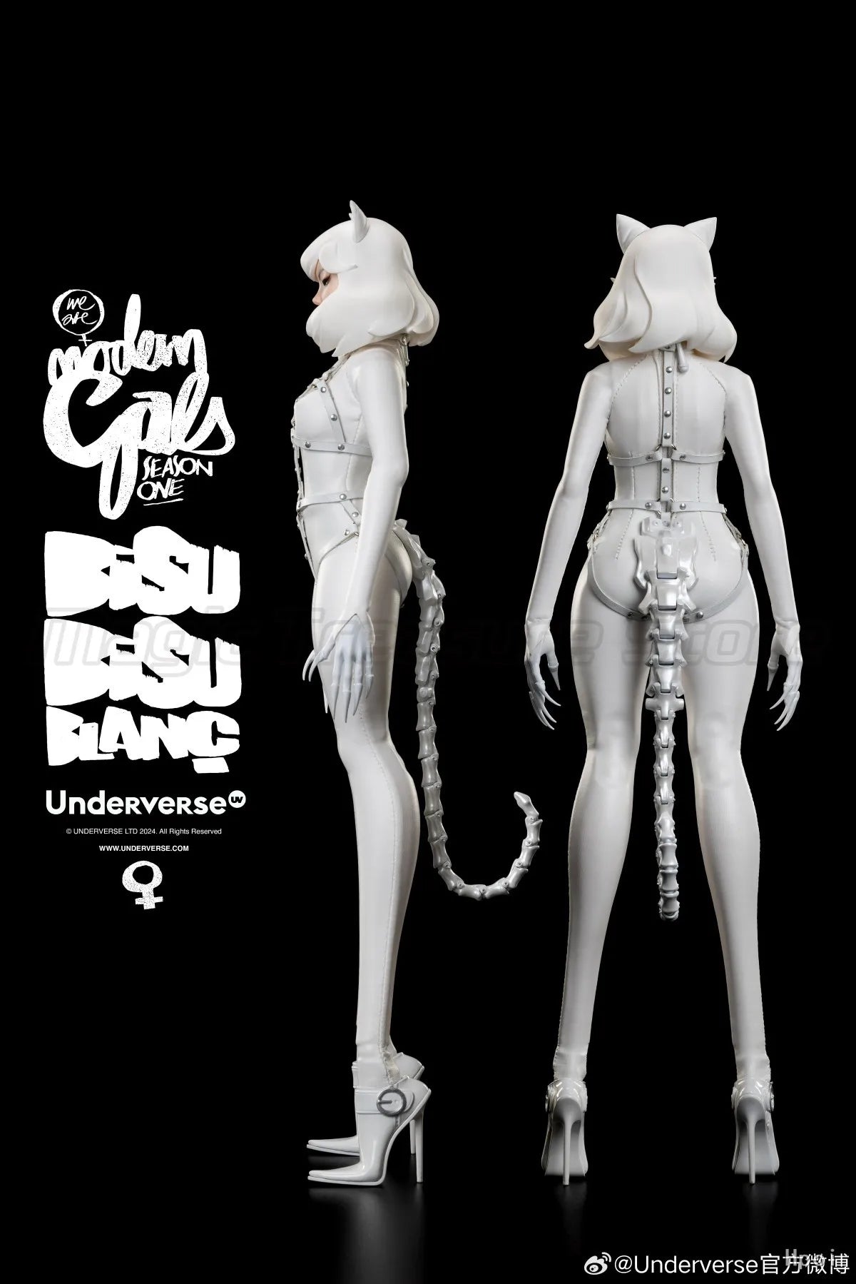 【MT】Original Underverse MODERN GALS Christmas Limited Edition "Catwoman" Bisu Bisu Blanc 1/6 Action Figure Model Toys