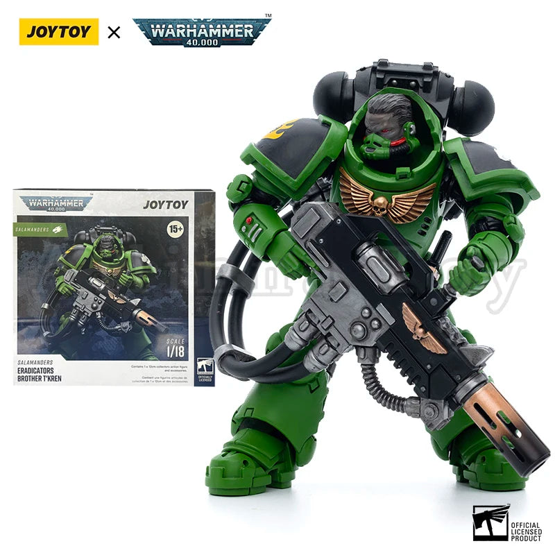 JOYTOY 1/18 Action Figure 40K Salamanders Eradicators Re-issue Version Anime Military Model