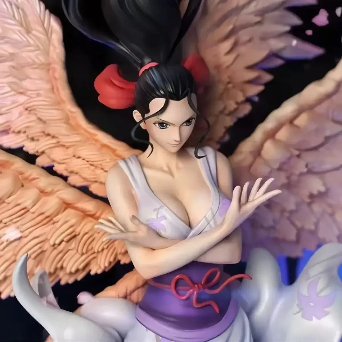 JT Statue One Piece Nico Robin Figure 33cm Jt Toys Nico Robin Figure 6 Wing 2 Heads Version Robin Model Ornament Collect GiftToy