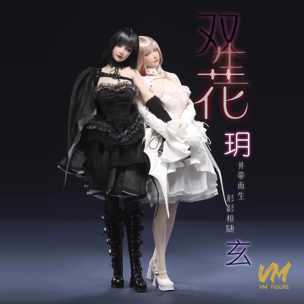 In Stock 1/6 I8TOYS I8-C009 Movable Eyes Head Sculpt Dress Clothes Set Twin-flowered Yue Xuan Fit 12''Female Action Figure Body