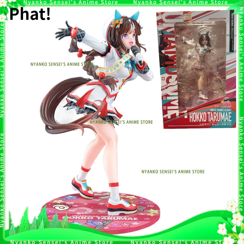 In Stock Phat! Uma Musume Pretty Derby Hokkori Tsumore White Wing Return Ver. 1/7 24cm Figure Anime Model Desktop Collectible