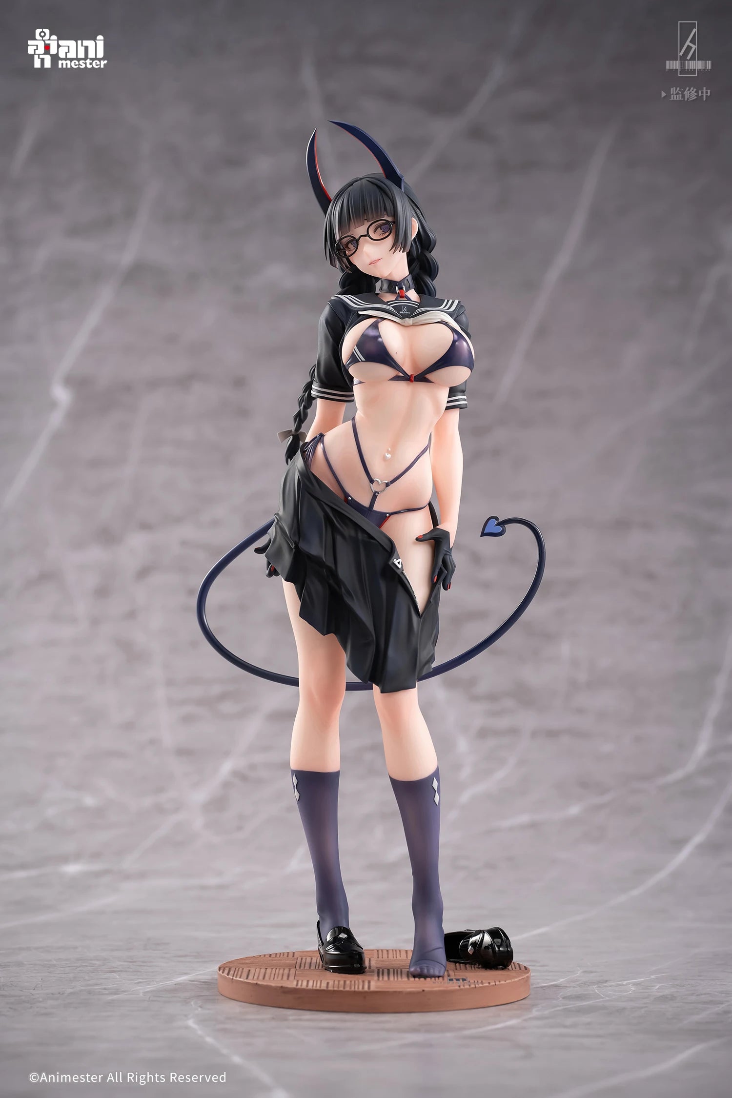 AniMester Judgement Succubus Monitor Discipline Committee Member Rinna  29.5cm 1/6 Figure Model Ornament Collection Toy Gifts