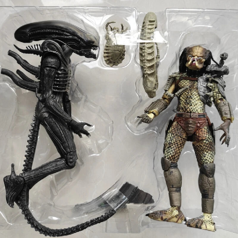 Spot Neca  Alien Vs Predator Double Couple Set 1979 Movie Version Movable Model Desktop Decoration Ornament Action Figures Gifts
