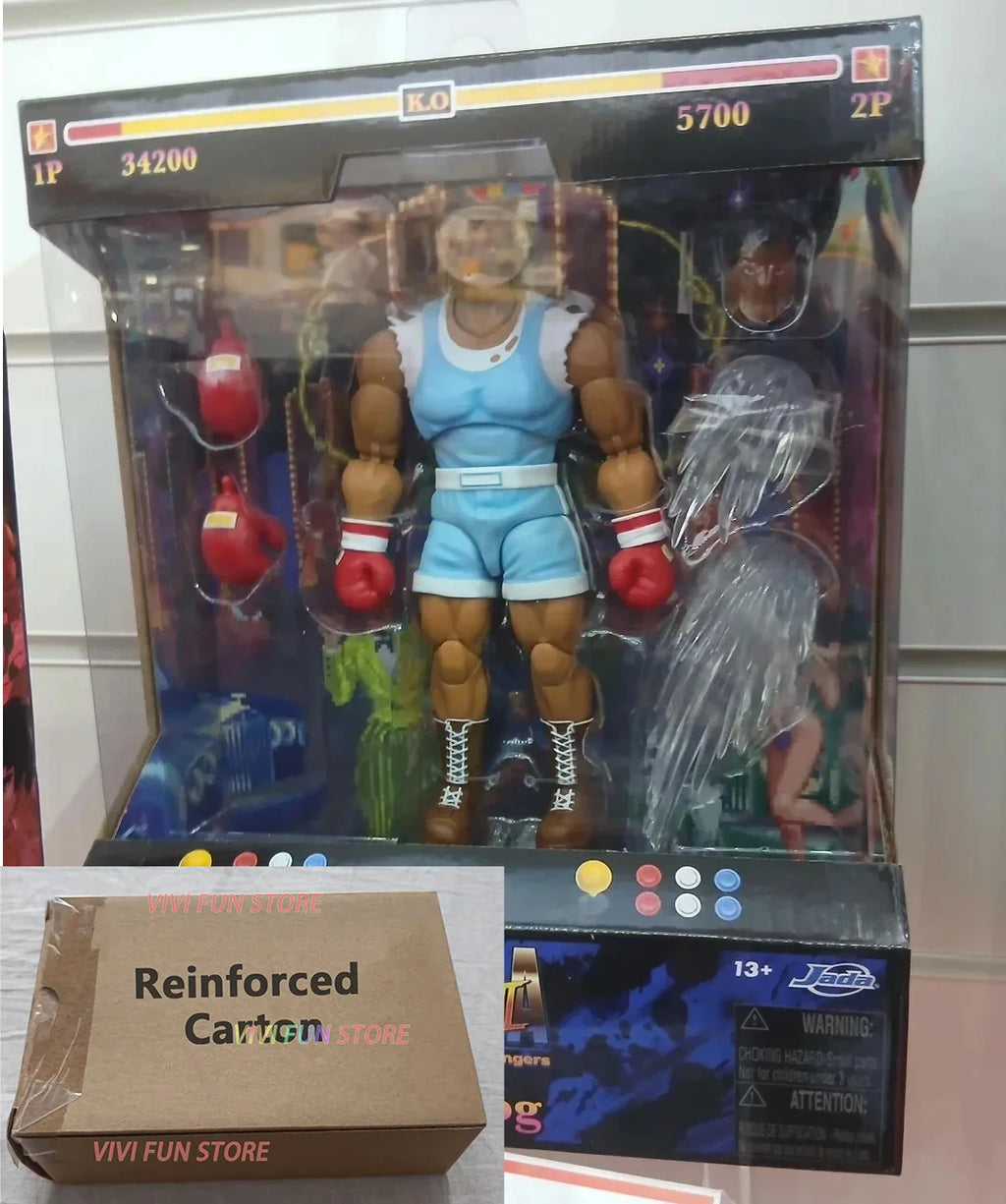 In Stock Originate JADA TOYS SF AKUMA Gouki Balrog E.Honda Edmond Honda Cammy White Movable Model Game Anime Figures Model Toys