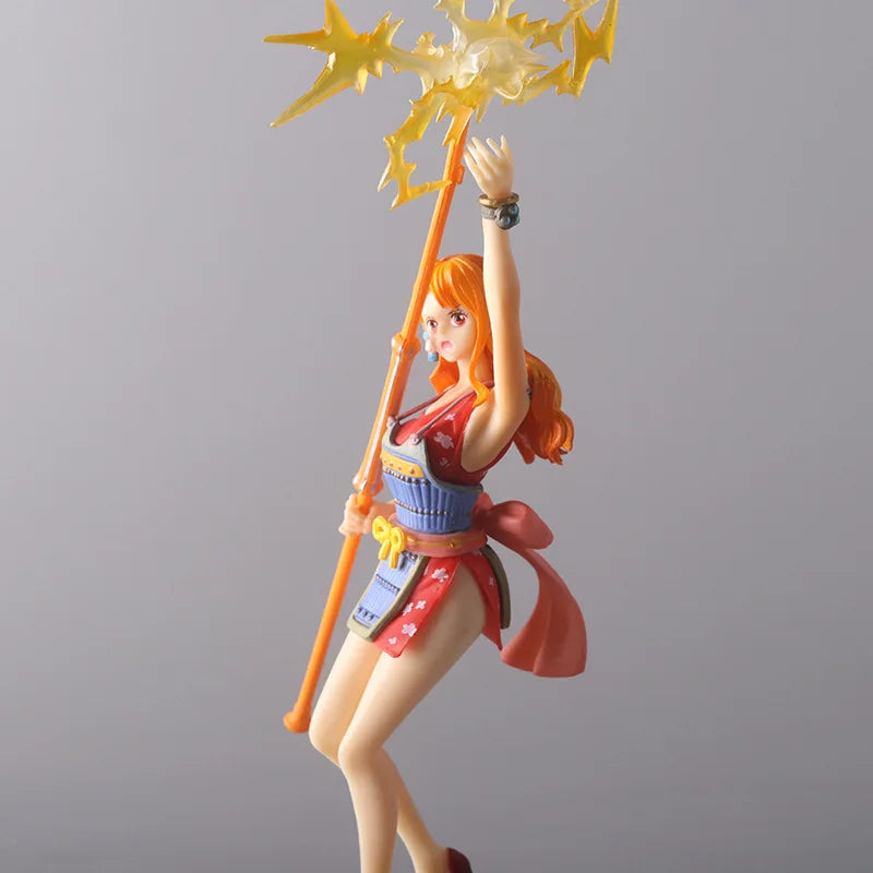 23 см One Piece Аниме Фигурки Nami Красавица Момиче Стоящо Екшън Фигурка PVC Колекционерски Модел Кукла Орнаменти Играчки Детски Подаръци
