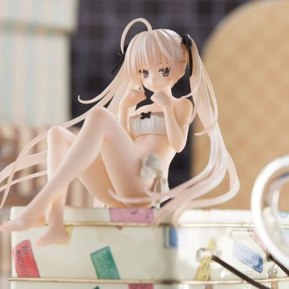 Kasugano Sora Anime Figure Yosuga No Sora Aqua Float 10CM PVC Bikini Girl Action Figure Desktop Decoration For Otaku Collection