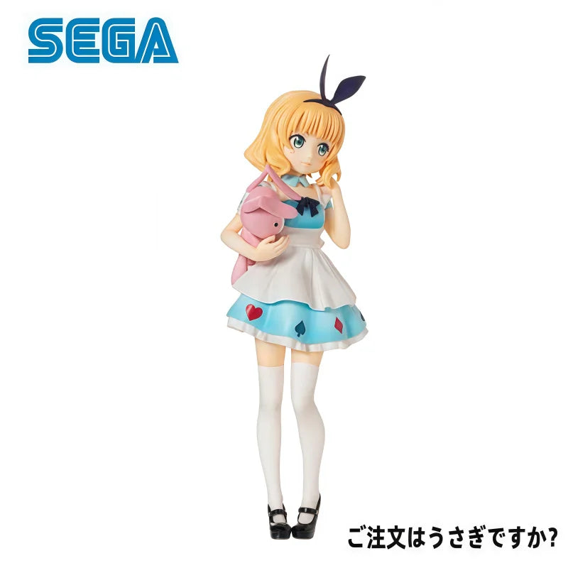 In Stock 100% Original SEGA Is The Order A Rabbit Kirima Syaro Action Figure Model Doll Brand New Boxed  Animation Peripherals