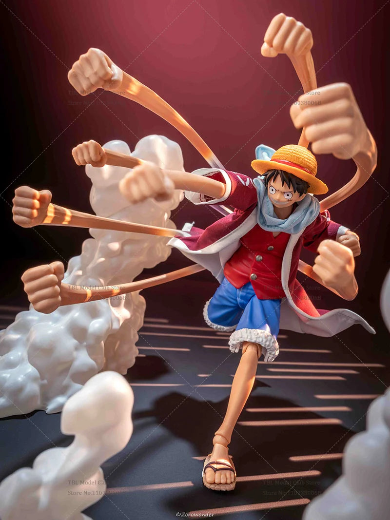 1/12 Мащаб Мъжки Дрехи Едно парче Grand Line Четири Императора Monkey D. Luffy Японско Аниме За SHF 6-инчова екшън фигурка войник