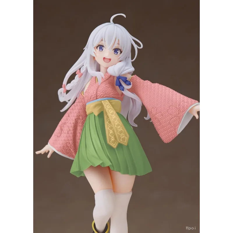 Taito Coreful  Witch's Journey Elaina Sakura Kimono Peripheral Ornaments Trendy Play Bandai Banpresto Action Figures Anime Model