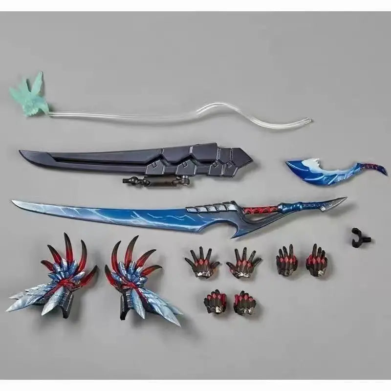 Hot Original Kaiyodo Movable Toy Statue Model Revoltech Amazing Yamaguchi Monster Hunter Rise: Sunbreak Lunagaron Set