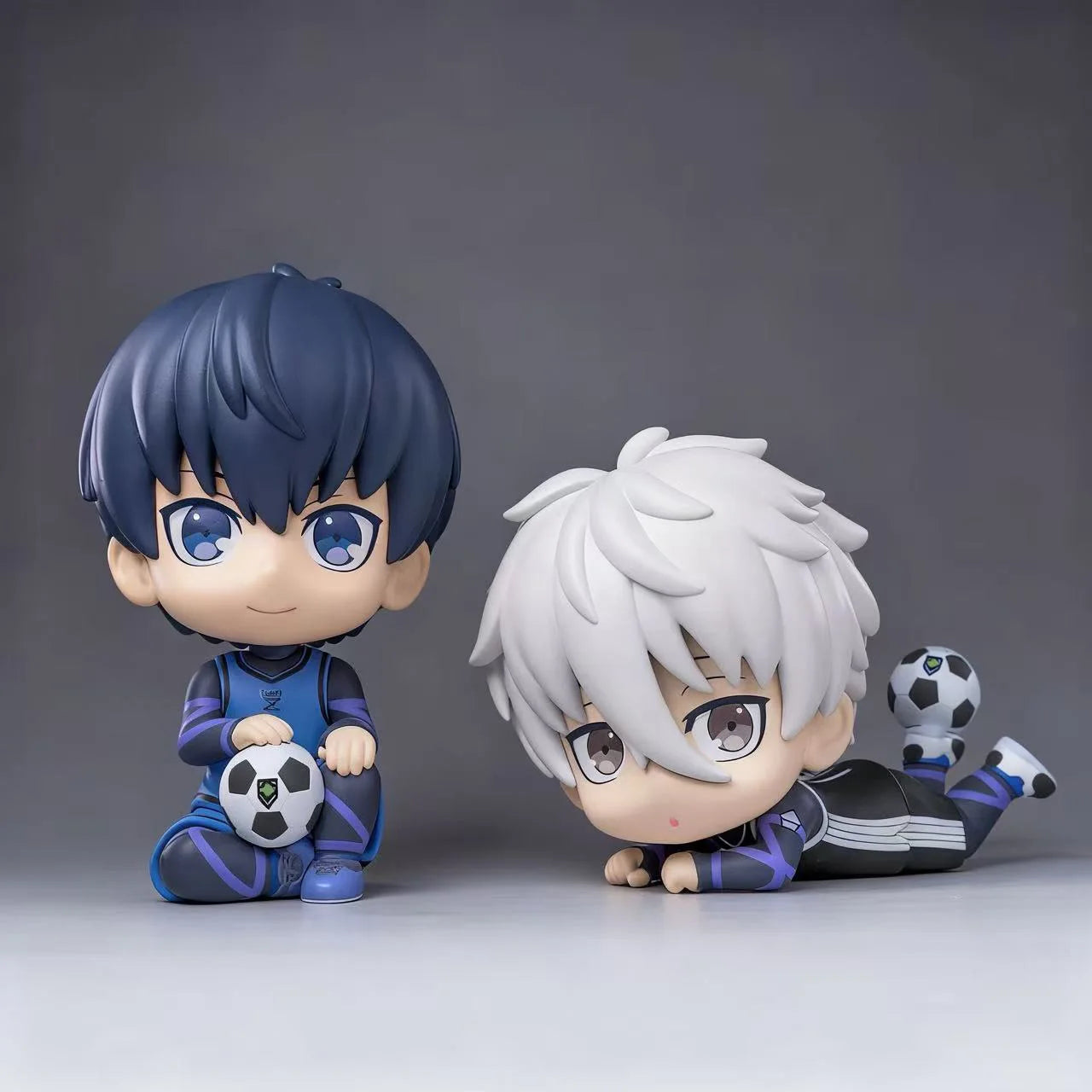 Blue Lock Kawaii Nagi Yisagi Isagi Yoichi Sitting Action Figure Doll Tabletop Model Anime Peripheral Creative Birthday Gift Toy