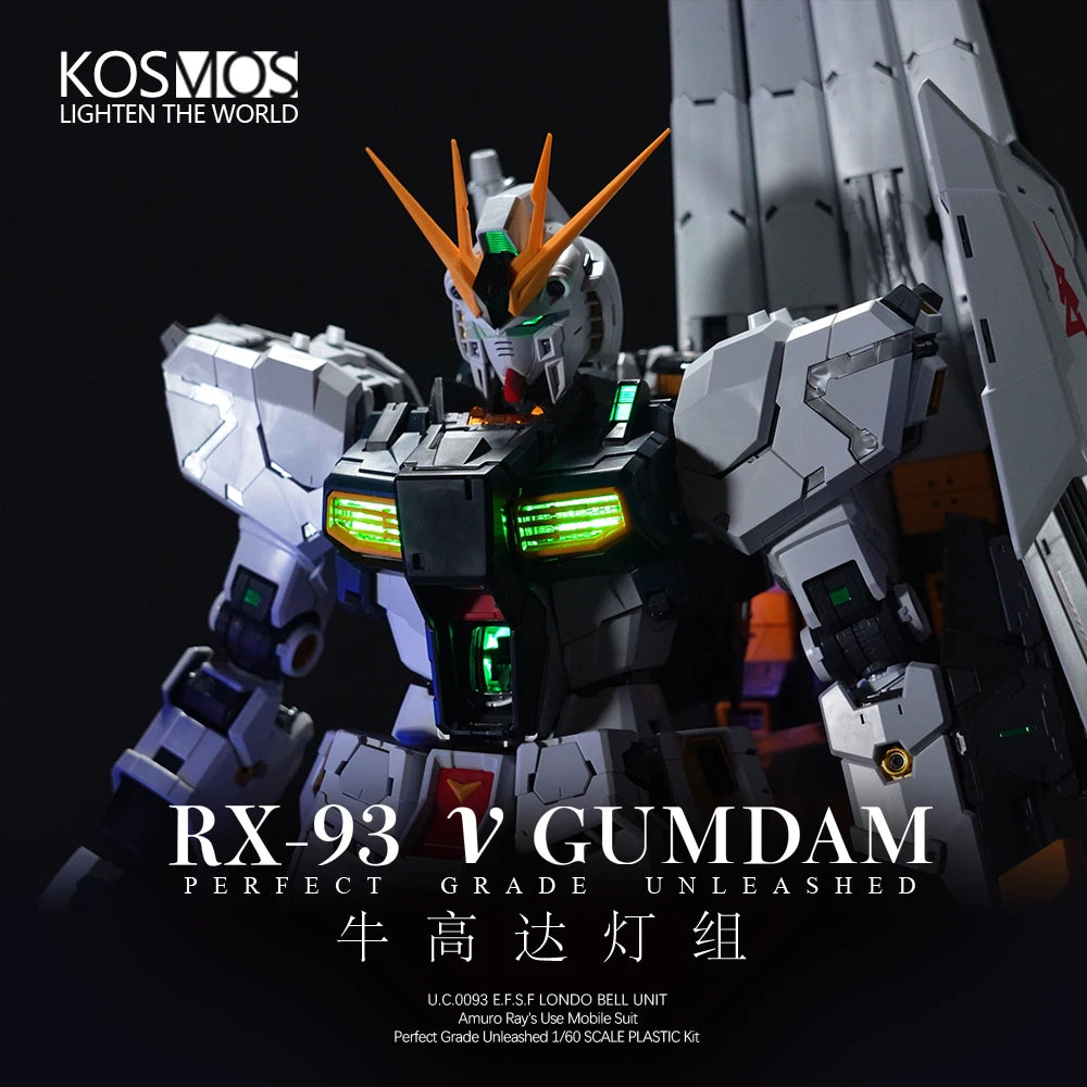 KOSMOS Led Suit Fit PGU RX-93 V 1/60 Sets Floating Cannon Light Group Accessory The Witch From mercury Robot Kits Toy Gift