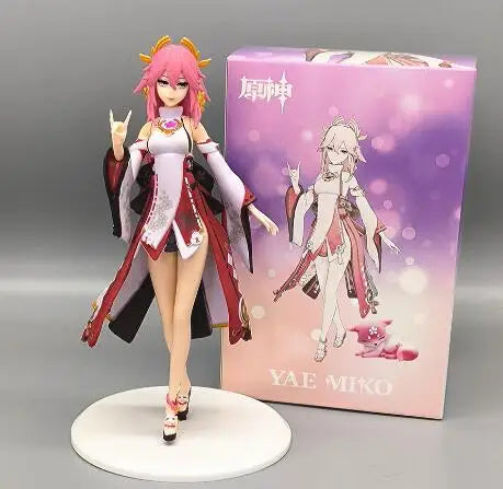 Genshin Impact Yae Miko Stand Ver. Game Action Figure Toys 19CM