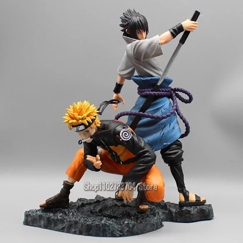 Anime Naruto Shippuuden Killer Bee Uzumaki Naruto Uchiha Sasuke Uchiha Madara Action Figures PVC Model Collection Toys Gifts