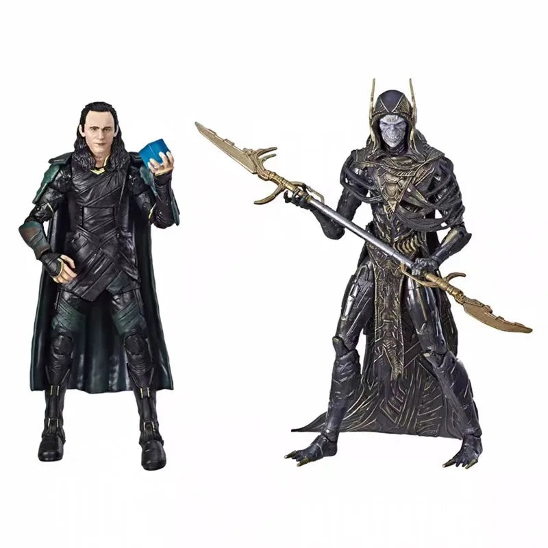 Original Hasbro Marvel Legends Series Marvel Avengers Infinity War Loki Corvus Glaive Anime Figure Toy Collection Model
