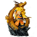 Q версия Dragon Ball Z фигурка SSJ3 Goku екшън фигурки Dragon Fist Explosion 14CM PVC GK статуя колекционерски модели играчки