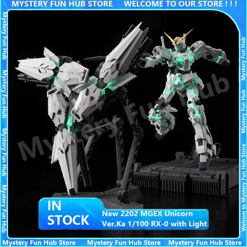 SHENSHOU 2202 Mgex Unicorn Ver.Ka 1/100 Rx-0 Assembly Plastic Model Kit Action Figure With Light Assembly And Maintenance Toys