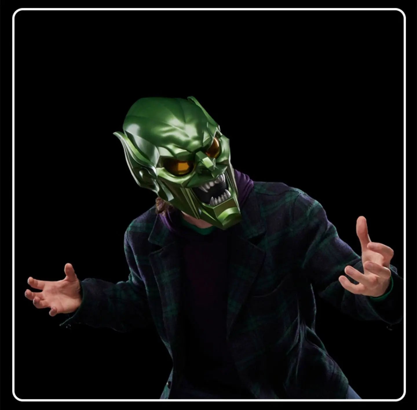 Hasbro Marvel Legends Series Spider-Man: No Way Home Green Goblin Helmet Cosplay Premium Collectible Role Play Prop