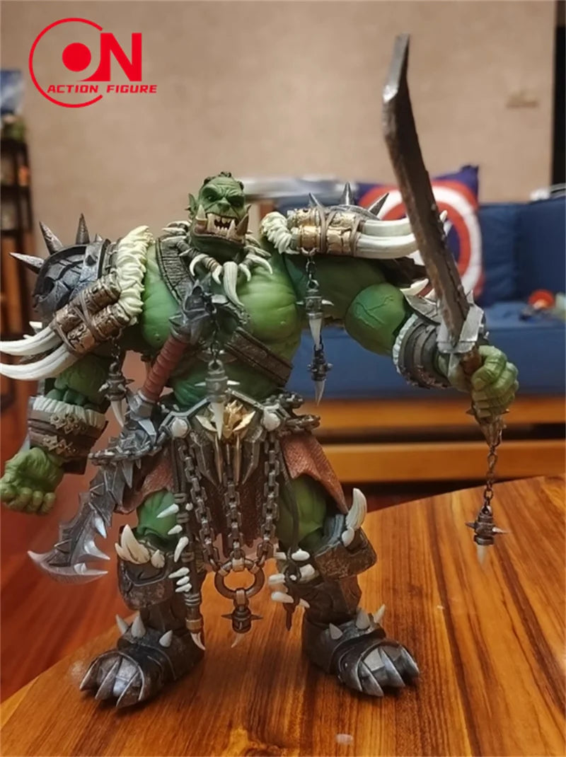 Mithril Action 1/10 WOW Guardian of the Horde NO.02 Berserker Barbarian Orc Модел Пълен комплект 20 см NO.01 Воин Екшън Фигурка Играчки