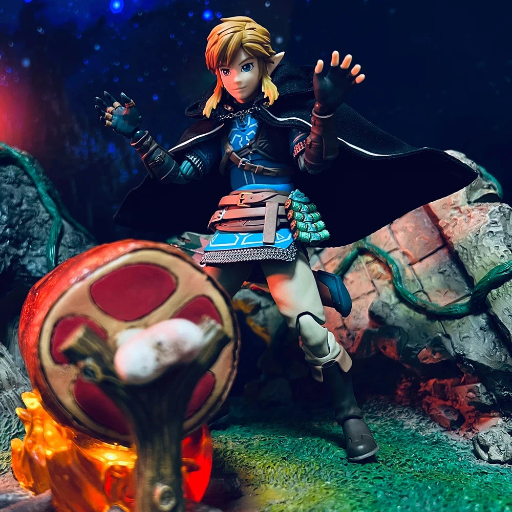 Figma The Legend Of Zelda Link Cloak Game Action Figure Tears Of The Kingdom Toys Clothes Accessory Applicable 1/12 Model