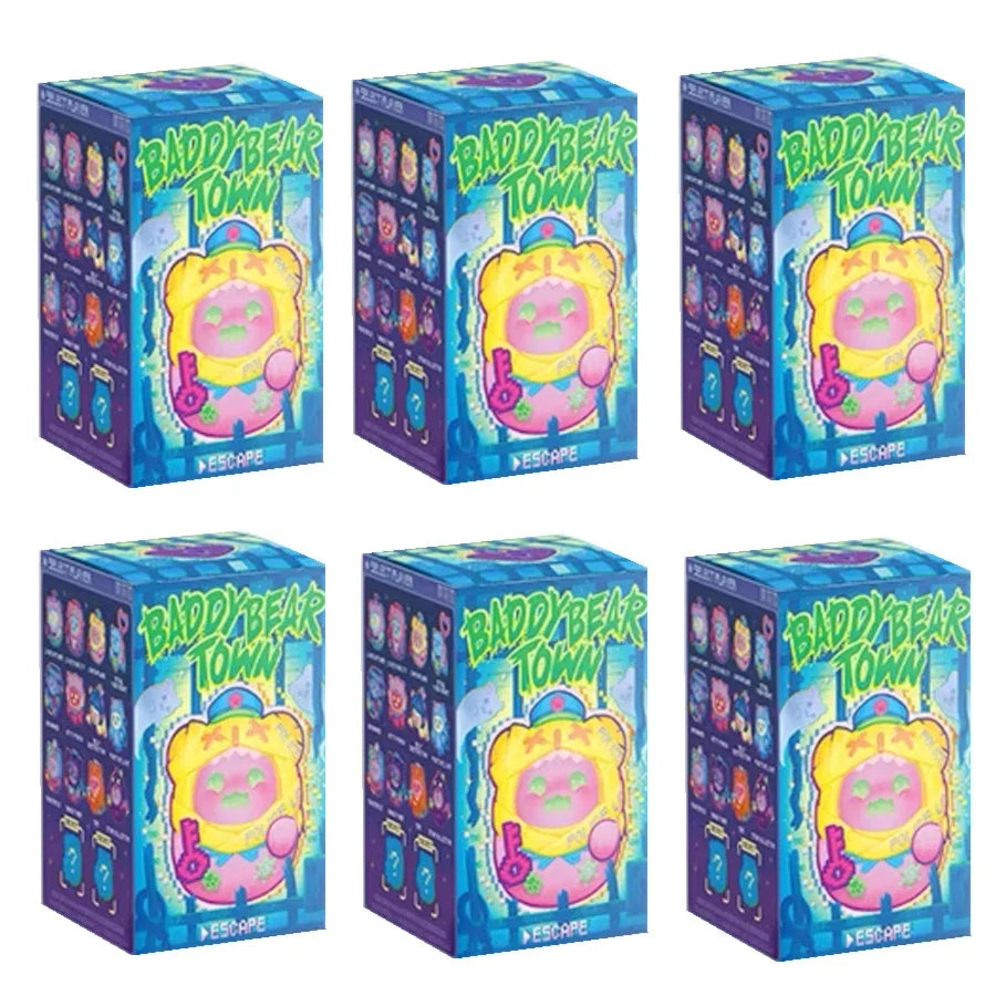 ShinWoo BADDY BEAR TOWN Serie Blind Box Mystery Box Überraschungsbox Original Actionfigur Cartoon Modell Halloween Geschenk
