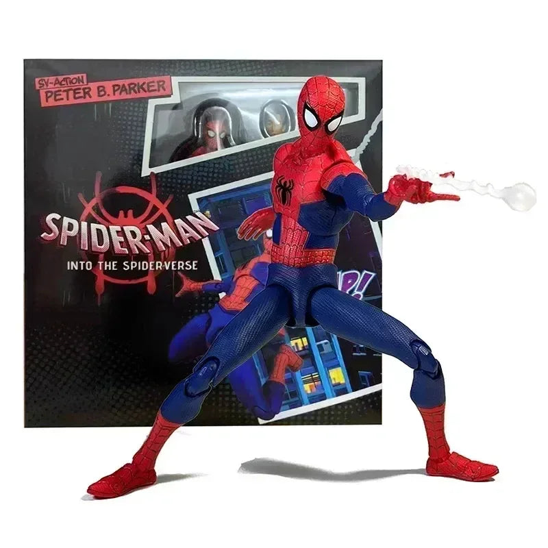 2024 Spiderman Gwen Peter Action Figure Anime Spider-verse Collection Sentinel Miles Morales Figures Christmas Toys Gifts