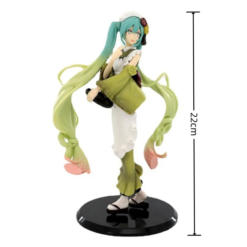 New Anime Hatsune Miku kimono Virtual Singer Manga Figure Hatsune Miku PVC Action Figure Kawaii toy girl gift