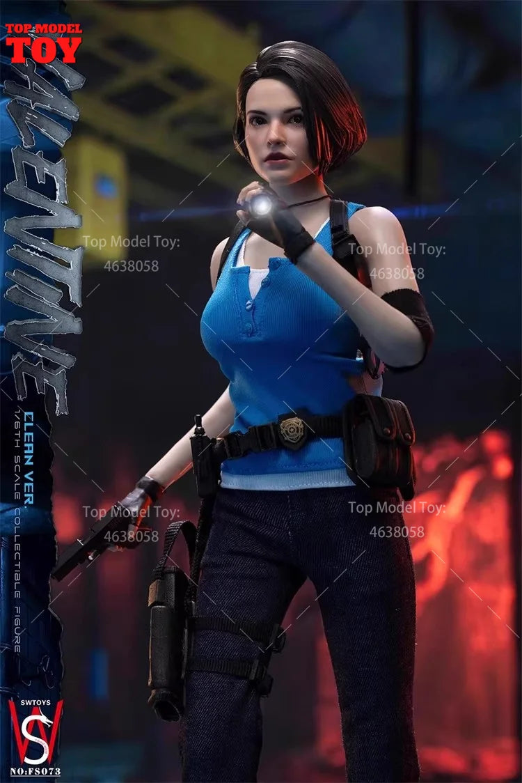 SWTOYS FS072 FS073 1/6 Normal Damaged Action Figure Dolls with Movable Eyes Head Sculpt Model 12'' FemaleSoldier for Collectible