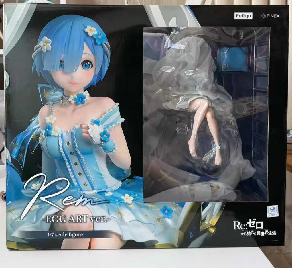 【UA】F:NEX Re: Life in A Different World From Zero Rem Egg Sculpture Art Scale 1/7 Figure Model Toy Gift