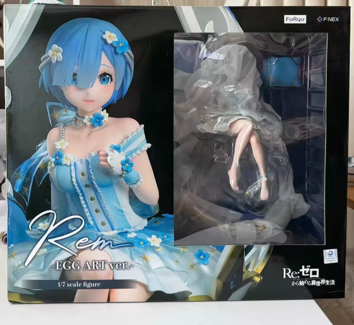 【UA】F:NEX Re: Life in A Different World From Zero Rem Egg Sculpture Art Scale 1/7 Figure Model Toy Gift