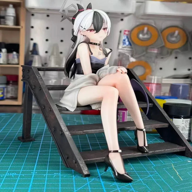 16cm Blue Archive Anime Figure Onikata Kayoko Figure Dress Ver. Girl Figurine Pvc GK Statue Model Doll Collection Desk Toys Gift