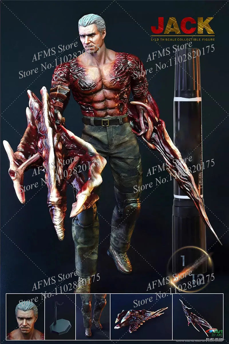 BY-ART BY-G04 1/12 Scale Collectible Figure Jack Major Villain Doll Full Set 6Inch Men Soldier Action Figure Model Toys