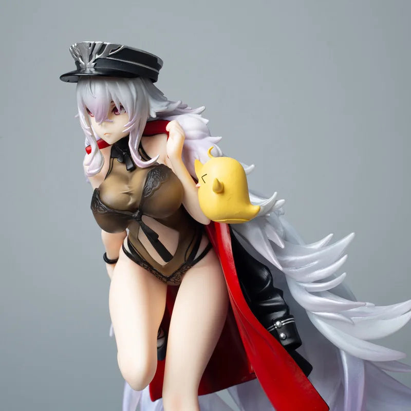 Beautiful Girl Series Azur Lane Graf Zeppelin Urd Beach Style Figure Model Collection Desktop Ornament Boxed Gift Toy For Anime