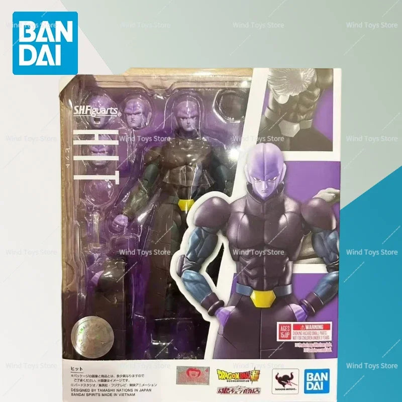 Original Super Anime Bandai SHF Dragon Ball Z Hit Killer S.H.Figuarts Action Figures Toy Dolls Birthday Gift Toy