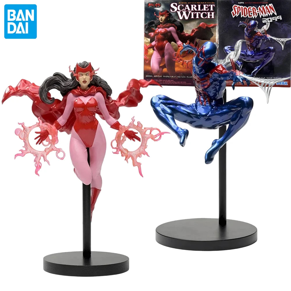 Оригинална аниме фигурка SEGA Scarlet Witch Spider-Man 2099 екшън фигурка Super Heroes Spider-Man играчки колекционерска кукла подаръци модел