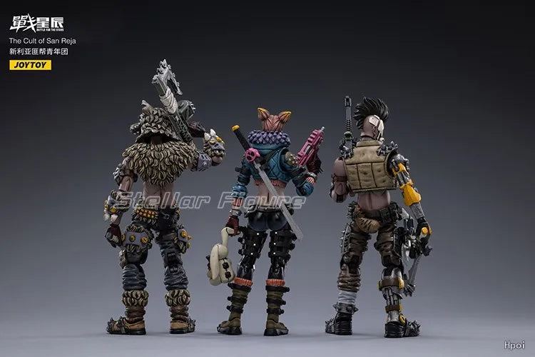 【SF】JOYTOY 1/18 Action Figure The Cult of San Reja -Jack Neil Ailie Model Toys Gifts Collection Ornaments