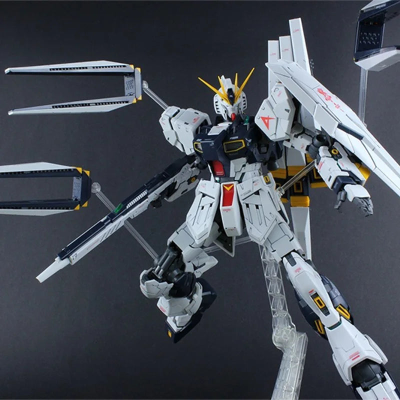 Bandai Original MG 1/100 RX93 V Gundam Ver Ka Full Action Assembly Model Figure Anime Robot Toy Gift