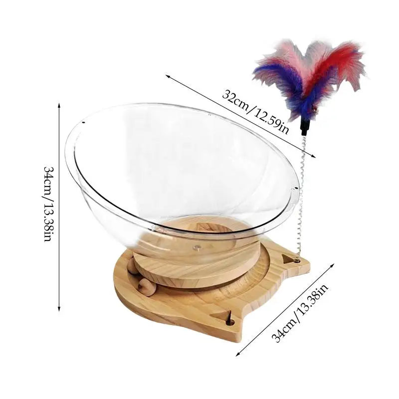 Cat Bowl Bed Cat Houses Spaceship Cat Bed Clear Cat Hammocks Cat Spaceship Cat Bed House Stable Kitten Nest For Indoor Cats