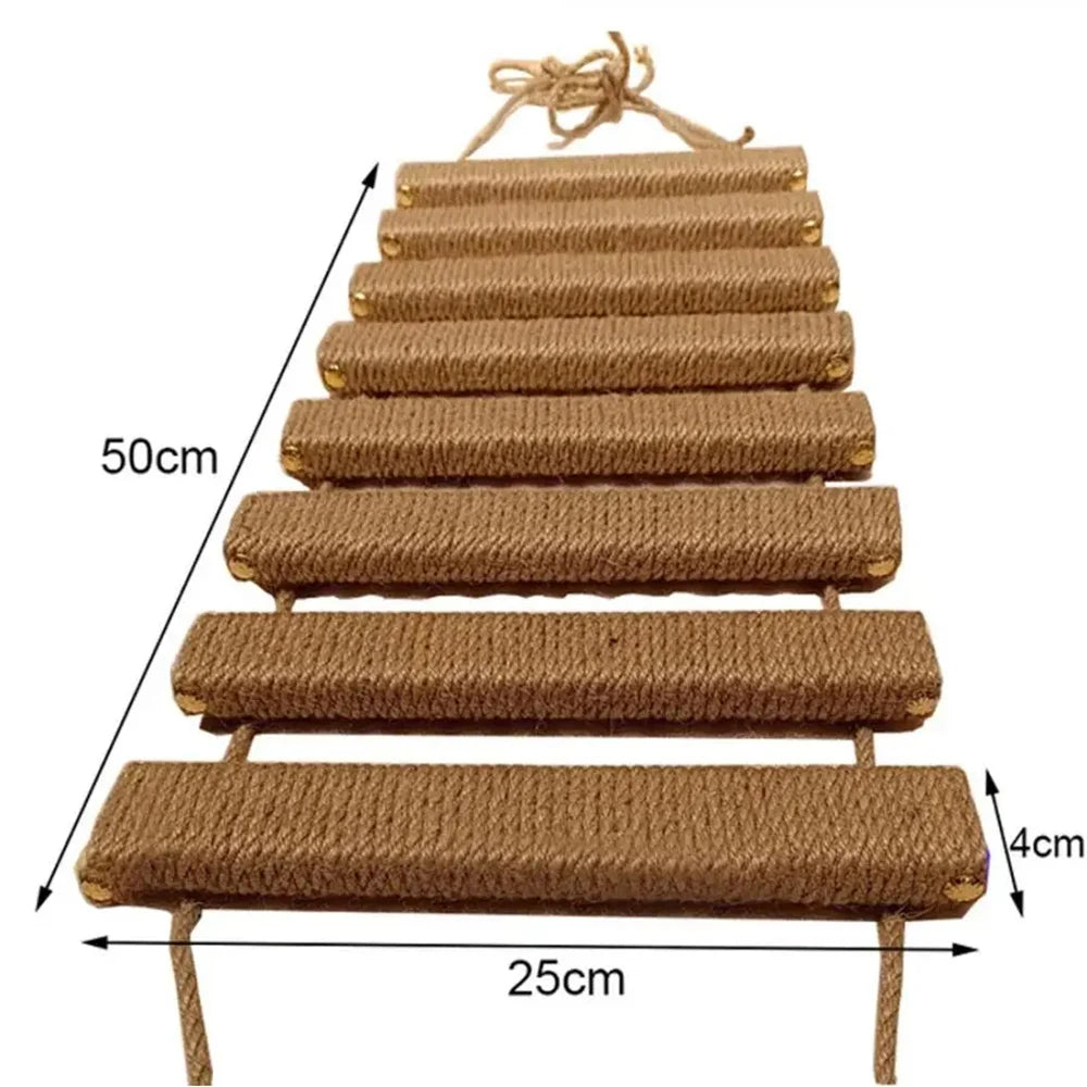 Cat Climbing Shelves Wall Mounted Scratching Post For Cat Grindjing Claws Pet Ladder or Bridge Cat Scraper Furniture Cat Tree