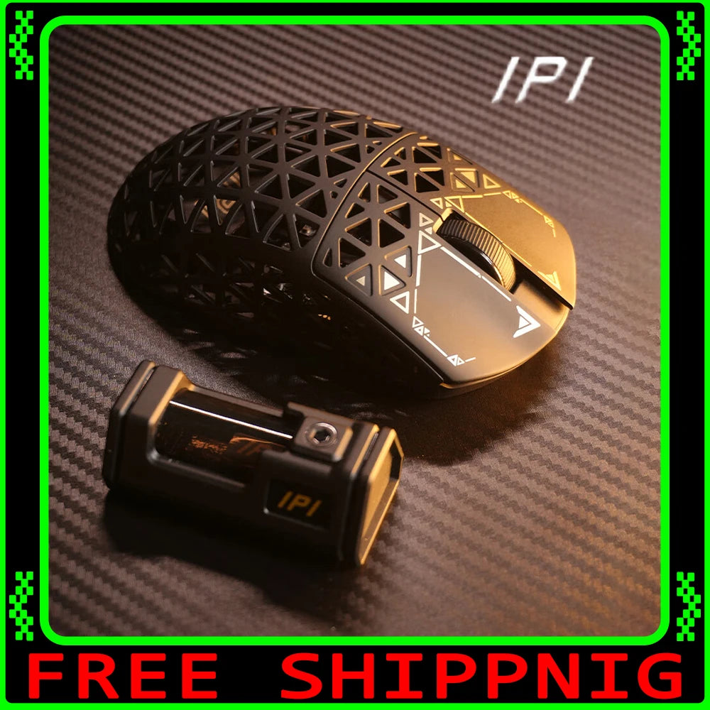 IPI Piao Float Wireless 8k Mouse 3 Mode Bluetooth Dual 8k Carbon Hell Out Gaming Esports Lightweight Mouse Custom Made Mice Gift