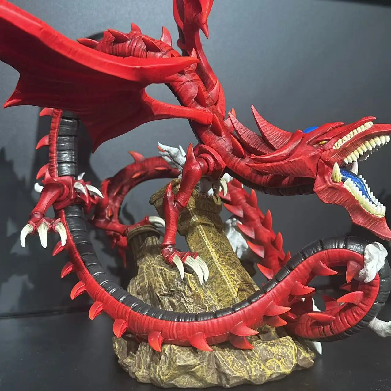 32CM Yu-Gi-Oh Figure Slifer the Sky Dragon Anime Duel Monsters Action Figurine LEGION PVC Gk Statue Model Doll Collection Toys