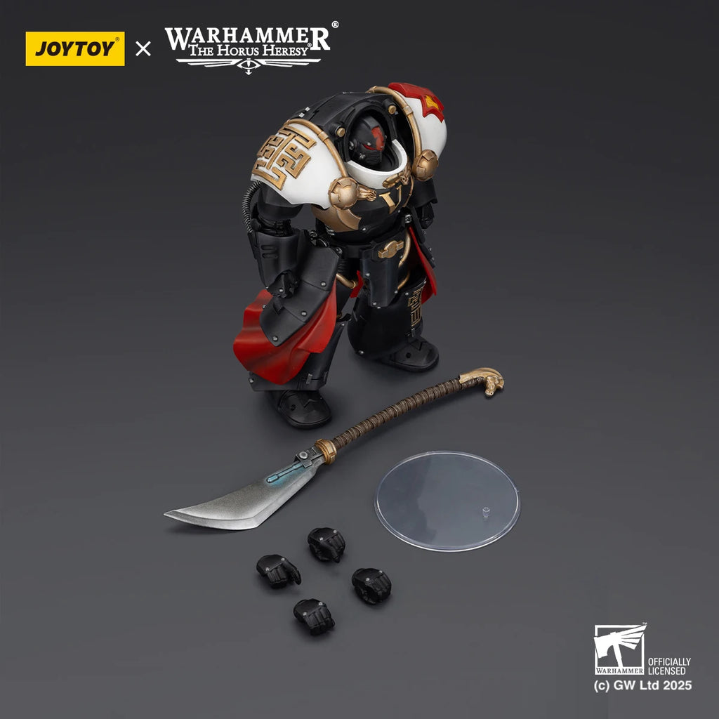 JOYTOY Warhammer 30K White Scars Action Figure 1/18 Legion Praetor Ebon Keshig Terminator Articulated Action Figurine Model Toys